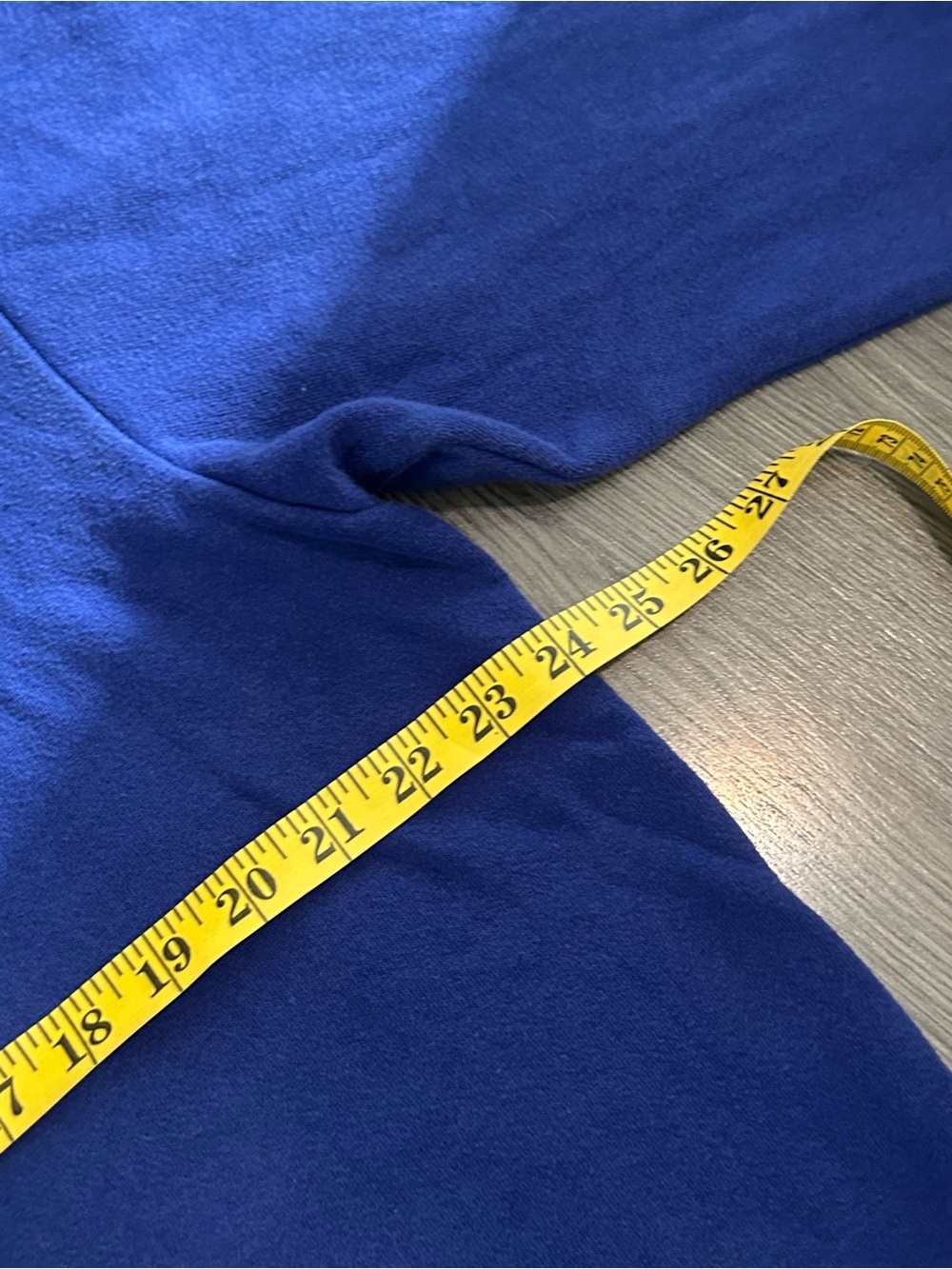 Blue oversized zip up hoodie - Picture 4 of 5